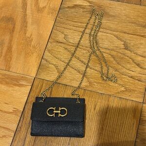 Salvatore Ferragamo Gancini Card Holder on Chain (Removable)